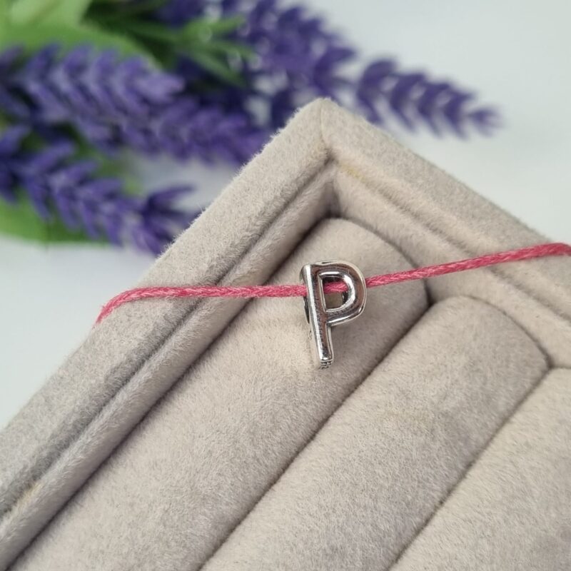 Charm Pandora Premium, inicial P lisa,plata
